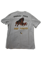 Load image into Gallery viewer, &quot;HUNGRY DOGS RUN FASTER&quot; T-Shirt - Gray
